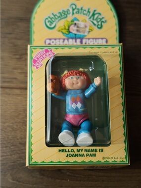 Vintage Cabbage Patch Kids Poseable Figure Joanna Pam 1984 First Edition NIB